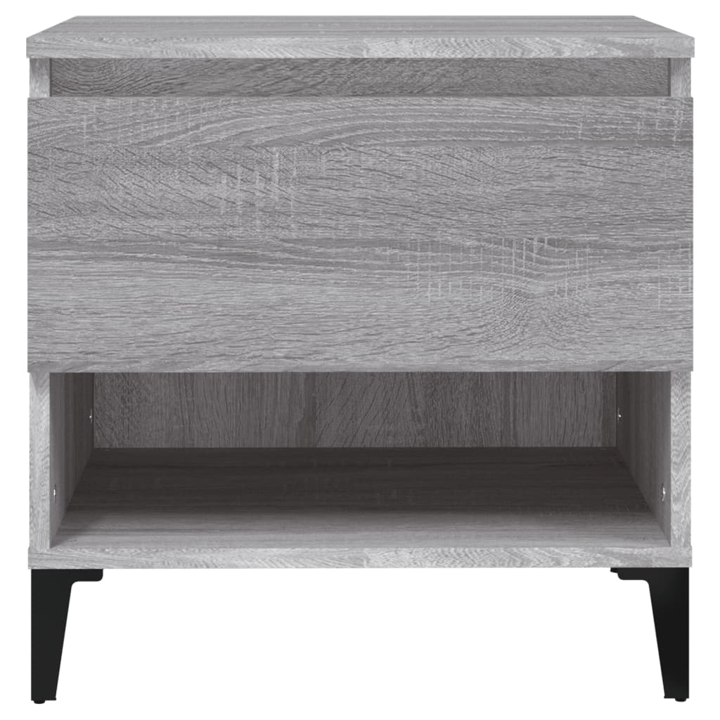 Bijzettafel 50X46X50 Cm Bewerkt Hout Grijs Sonoma Eikenkleur