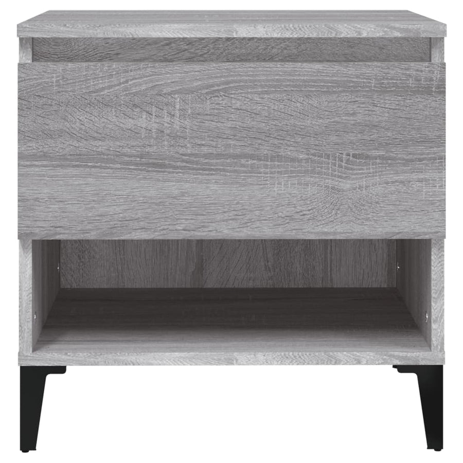 Bijzettafel 50X46X50 Cm Bewerkt Hout Grijs Sonoma Eikenkleur