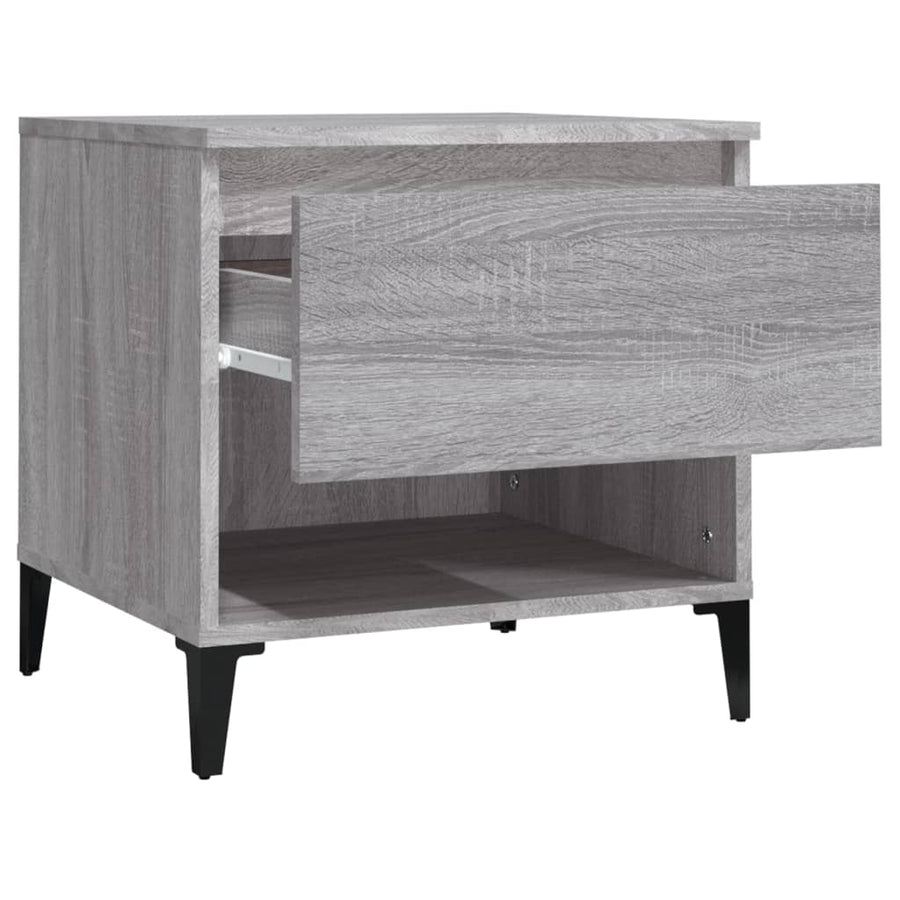 Bijzettafel 50X46X50 Cm Bewerkt Hout Grijs Sonoma Eikenkleur