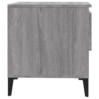 Bijzettafel 50X46X50 Cm Bewerkt Hout Grijs Sonoma Eikenkleur