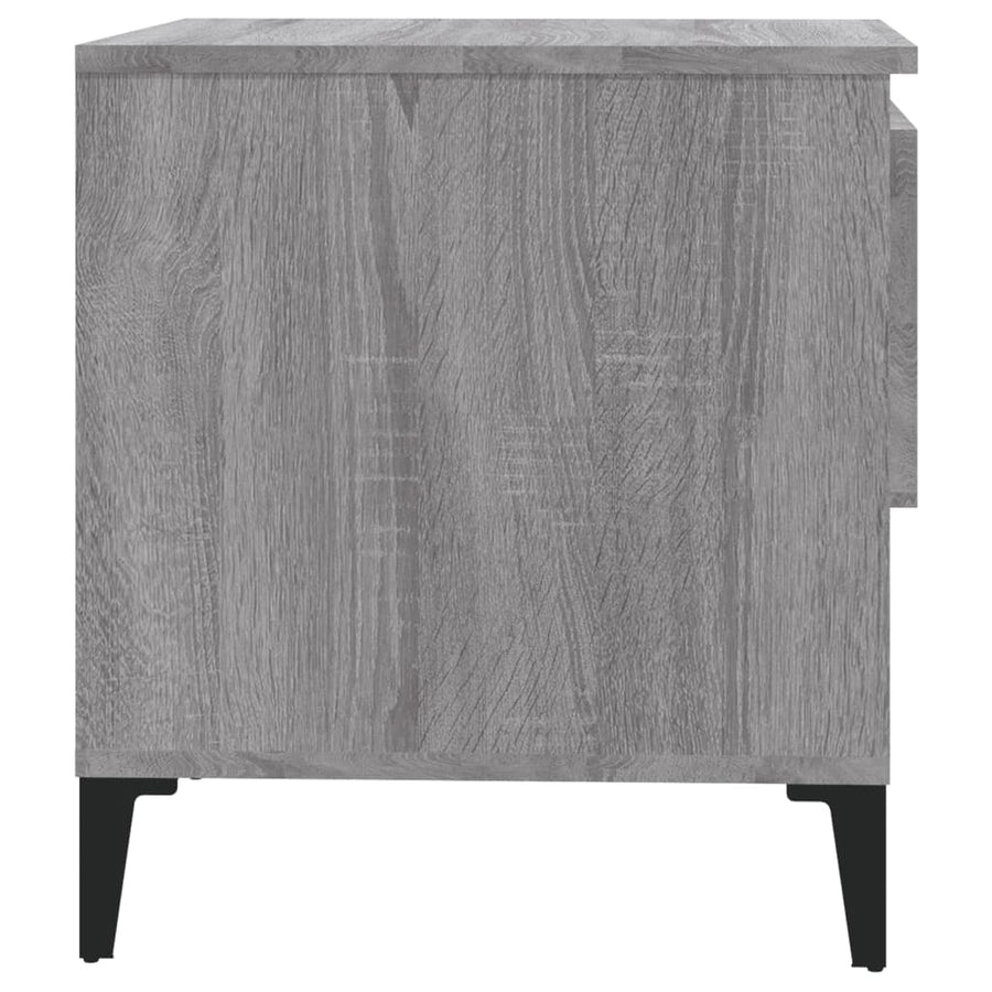 Bijzettafel 50X46X50 Cm Bewerkt Hout Grijs Sonoma Eikenkleur