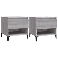 Bijzettafels 2 St 50X46X50 Cm Bewerkt Hout Grijs Sonoma Eiken