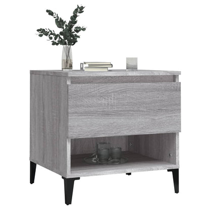 Bijzettafels 2 St 50X46X50 Cm Bewerkt Hout Grijs Sonoma Eiken