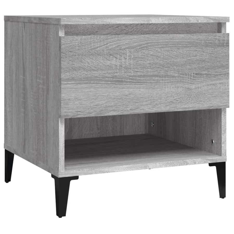 Bijzettafels 2 St 50X46X50 Cm Bewerkt Hout Grijs Sonoma Eiken
