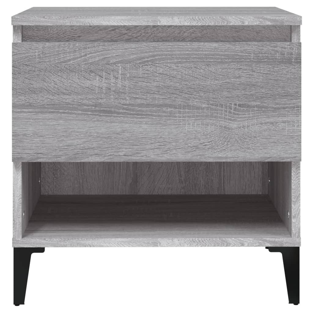 Bijzettafels 2 St 50X46X50 Cm Bewerkt Hout Grijs Sonoma Eiken