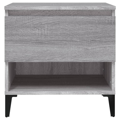Bijzettafels 2 St 50X46X50 Cm Bewerkt Hout Grijs Sonoma Eiken