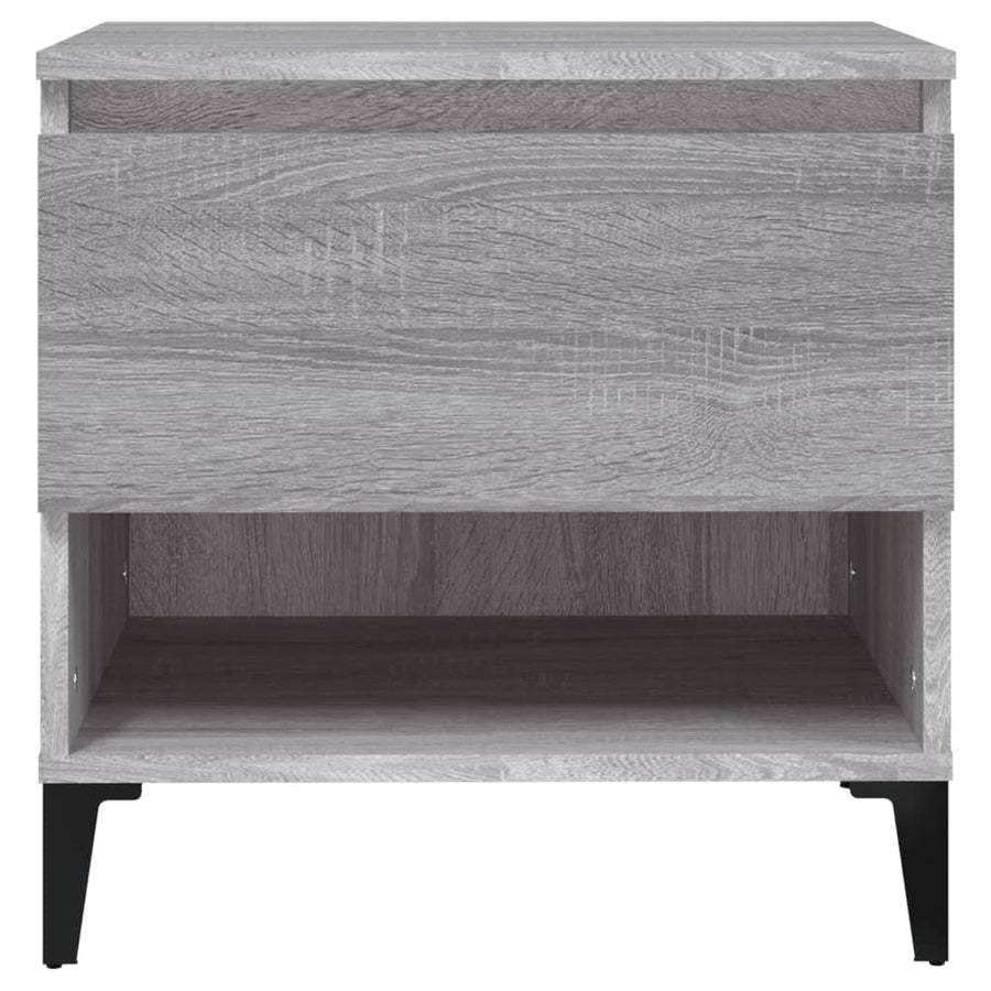 Bijzettafels 2 St 50X46X50 Cm Bewerkt Hout Grijs Sonoma Eiken