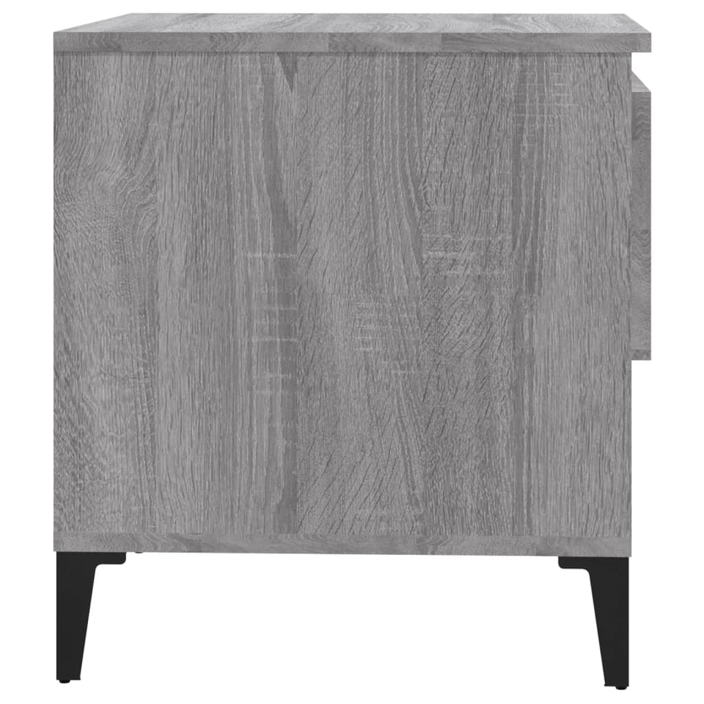Bijzettafels 2 St 50X46X50 Cm Bewerkt Hout Grijs Sonoma Eiken