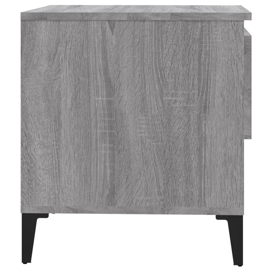 Bijzettafels 2 St 50X46X50 Cm Bewerkt Hout Grijs Sonoma Eiken