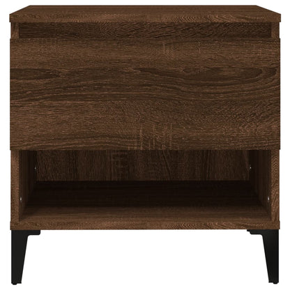 Bijzettafel 50X46X50 Cm Bewerkt Hout Bruin Eikenkleur