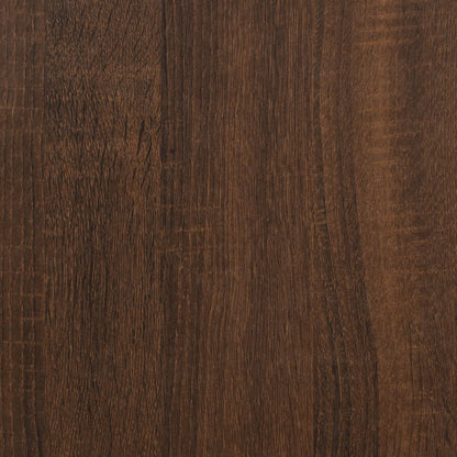 Bijzettafel 50X46X50 Cm Bewerkt Hout Bruin Eikenkleur