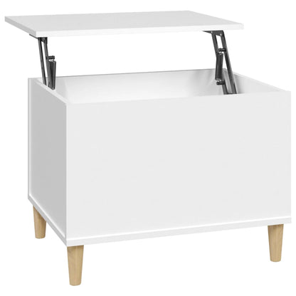 Salontafel 60X44,5X45 Cm Bewerkt Hout 60 x 44.5 x 45 cm Wit