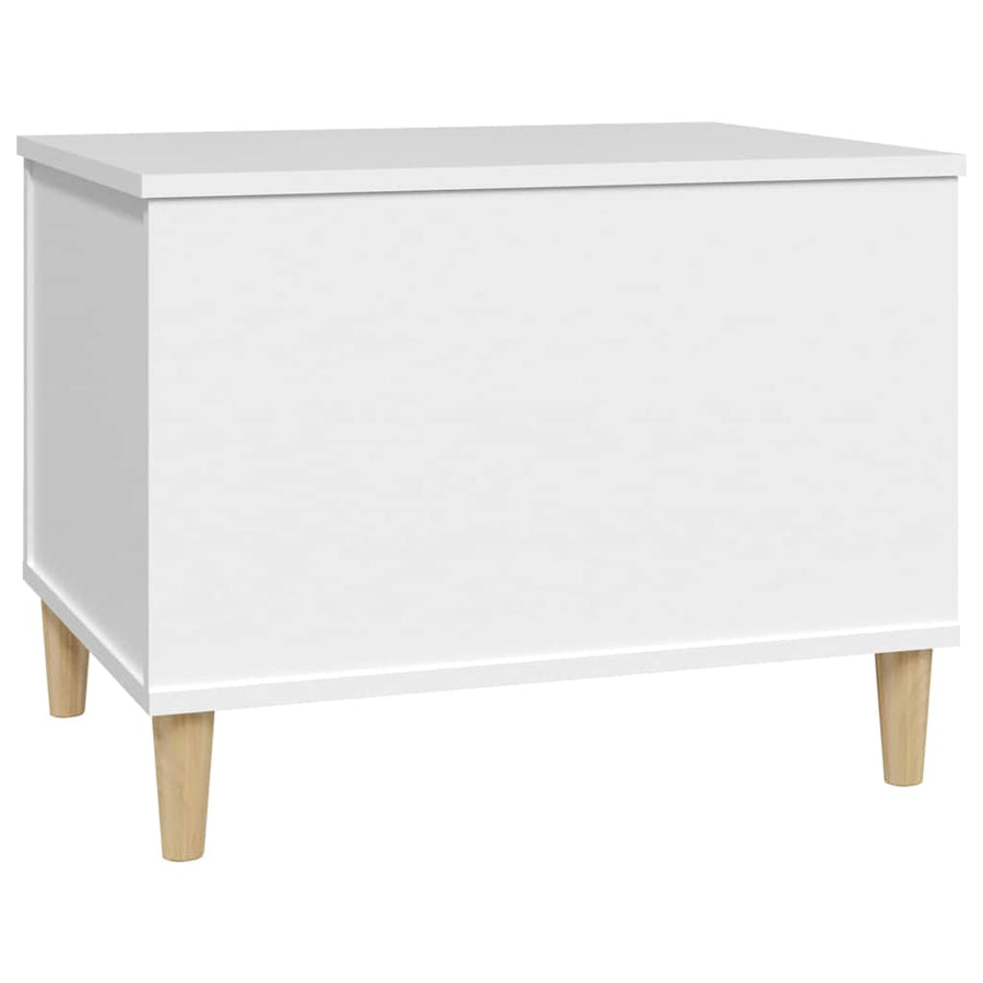 Salontafel 60X44,5X45 Cm Bewerkt Hout 60 x 44.5 x 45 cm Wit