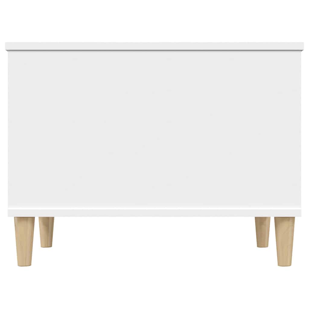 Salontafel 60X44,5X45 Cm Bewerkt Hout 60 x 44.5 x 45 cm Wit