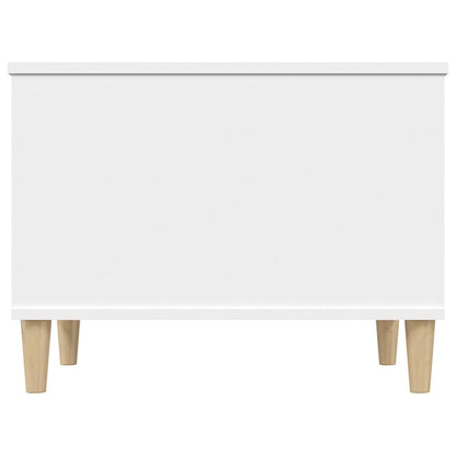Salontafel 60X44,5X45 Cm Bewerkt Hout 60 x 44.5 x 45 cm Wit