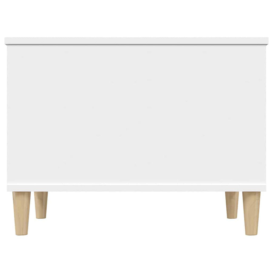 Salontafel 60X44,5X45 Cm Bewerkt Hout 60 x 44.5 x 45 cm Wit