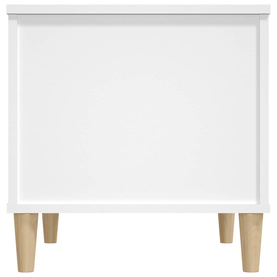 Salontafel 60X44,5X45 Cm Bewerkt Hout 60 x 44.5 x 45 cm Wit