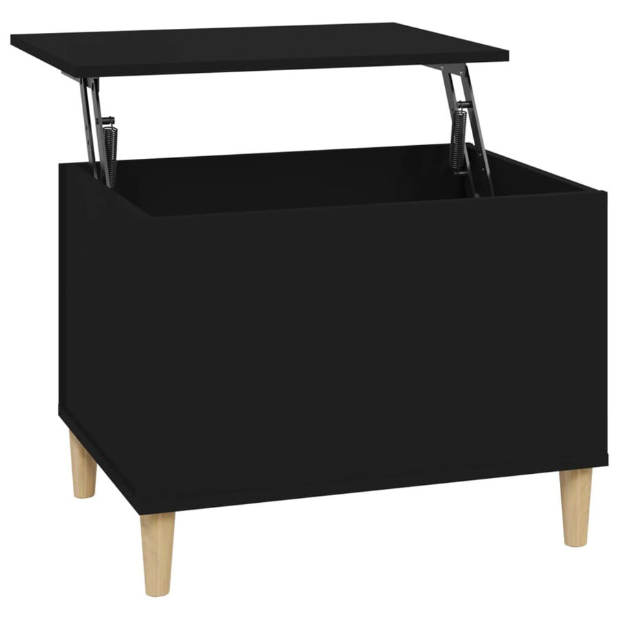 Salontafel 60X44,5X45 Cm Bewerkt Hout 60 x 44.5 x 45 cm Zwart