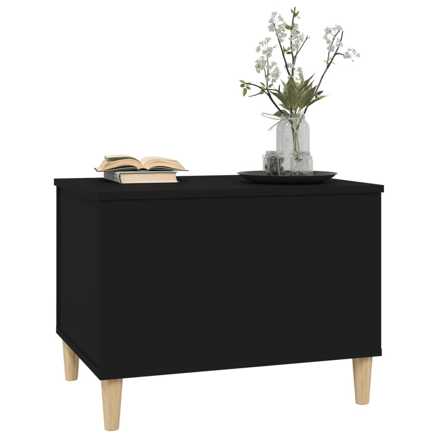 Salontafel 60X44,5X45 Cm Bewerkt Hout 60 x 44.5 x 45 cm Zwart