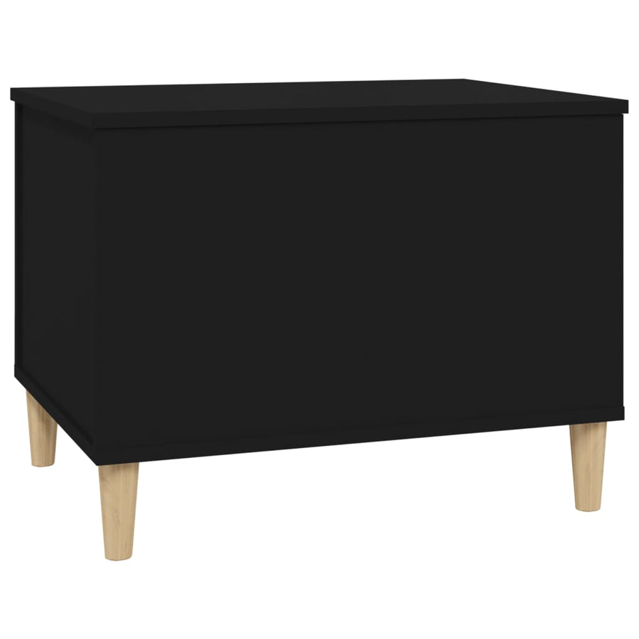 Salontafel 60X44,5X45 Cm Bewerkt Hout 60 x 44.5 x 45 cm Zwart