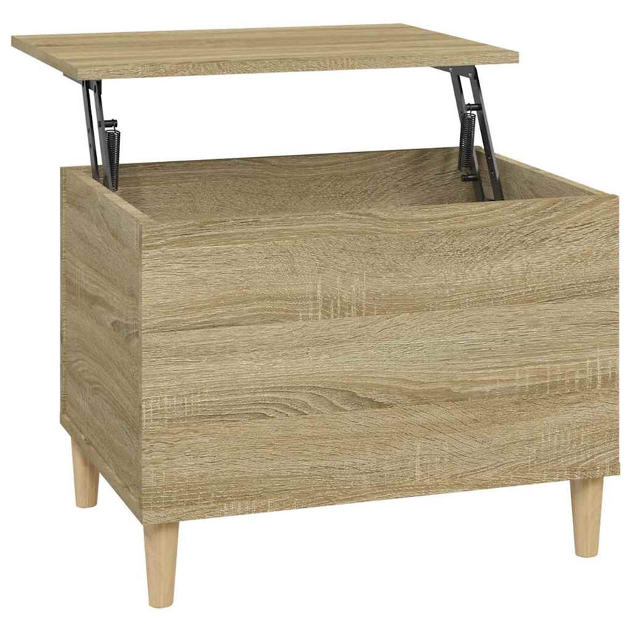Salontafel 60X44,5X45 Cm Bewerkt Hout Kleurig 60 x 44.5 x 45 cm Sonoma eiken