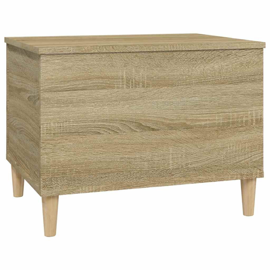 Salontafel 60X44,5X45 Cm Bewerkt Hout Kleurig 60 x 44.5 x 45 cm Sonoma eiken