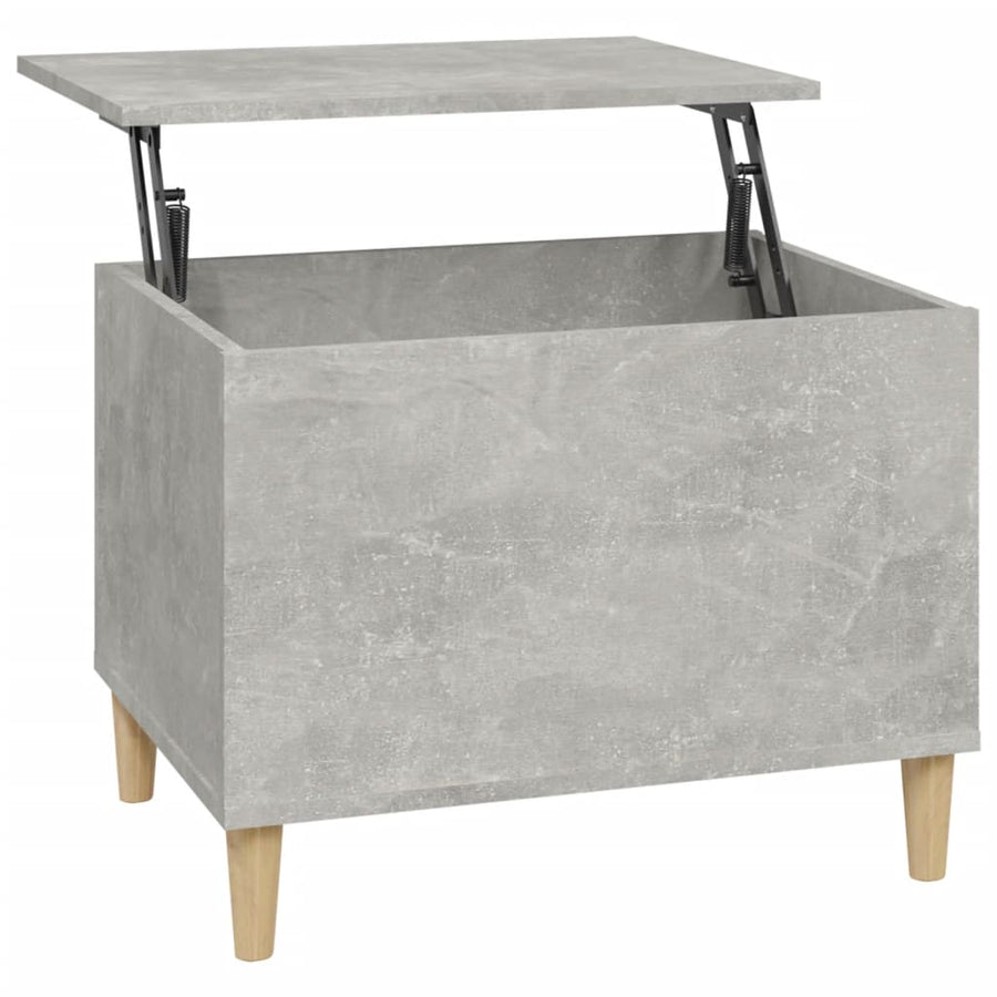 Salontafel 60X44,5X45 Cm Bewerkt Hout 60 x 44.5 x 45 cm Betongrijs