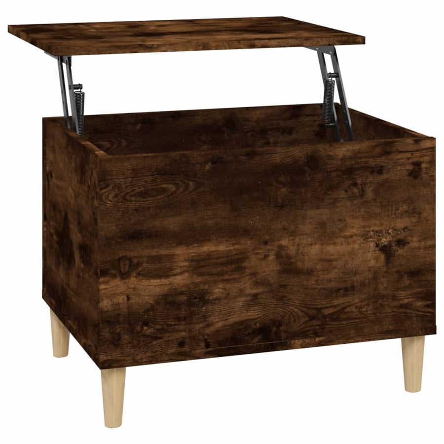 Salontafel 60X44,5X45 Cm Bewerkt Hout Kleurig 60 x 44.5 x 45 cm Gerookt eiken