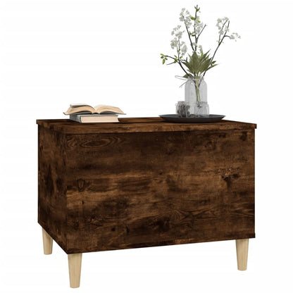 Salontafel 60X44,5X45 Cm Bewerkt Hout Kleurig 60 x 44.5 x 45 cm Gerookt eiken