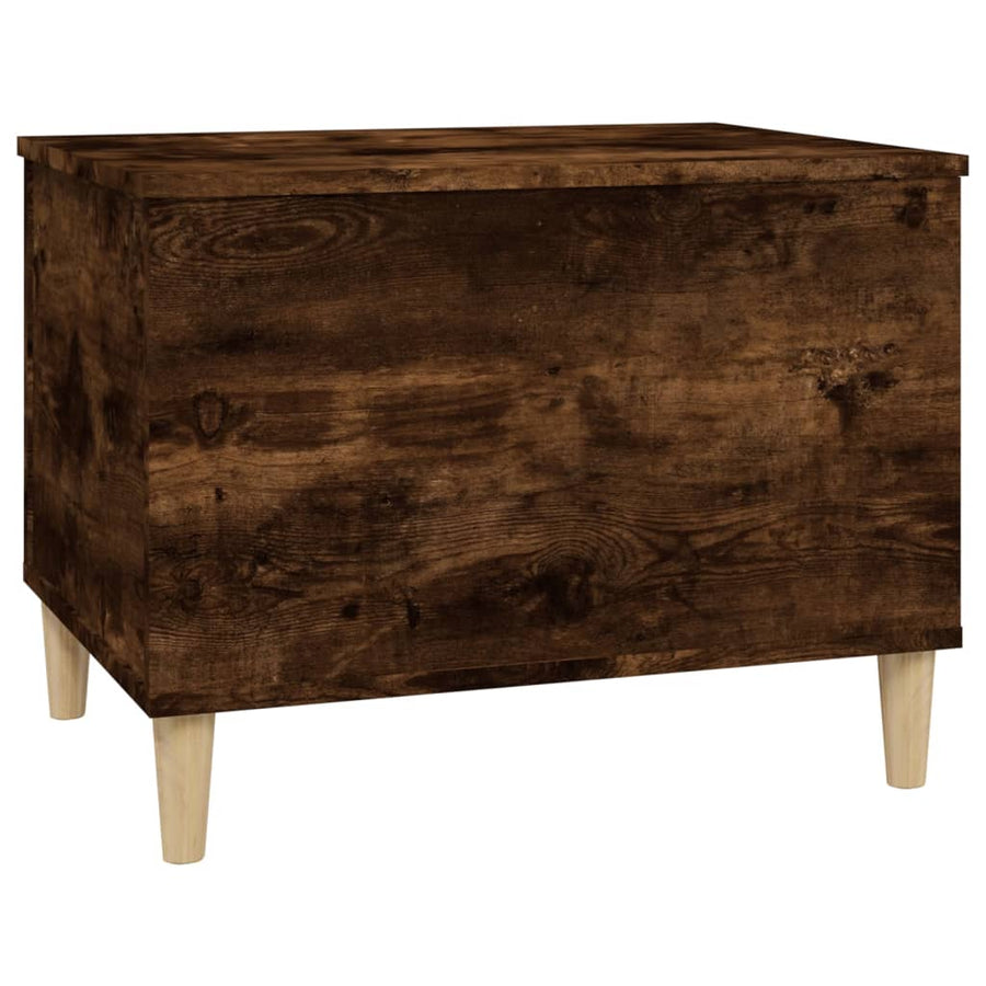 Salontafel 60X44,5X45 Cm Bewerkt Hout Kleurig 60 x 44.5 x 45 cm Gerookt eiken