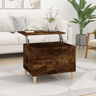 Salontafel 60x44,5x45 cm bewerkt hout gerookt eiken