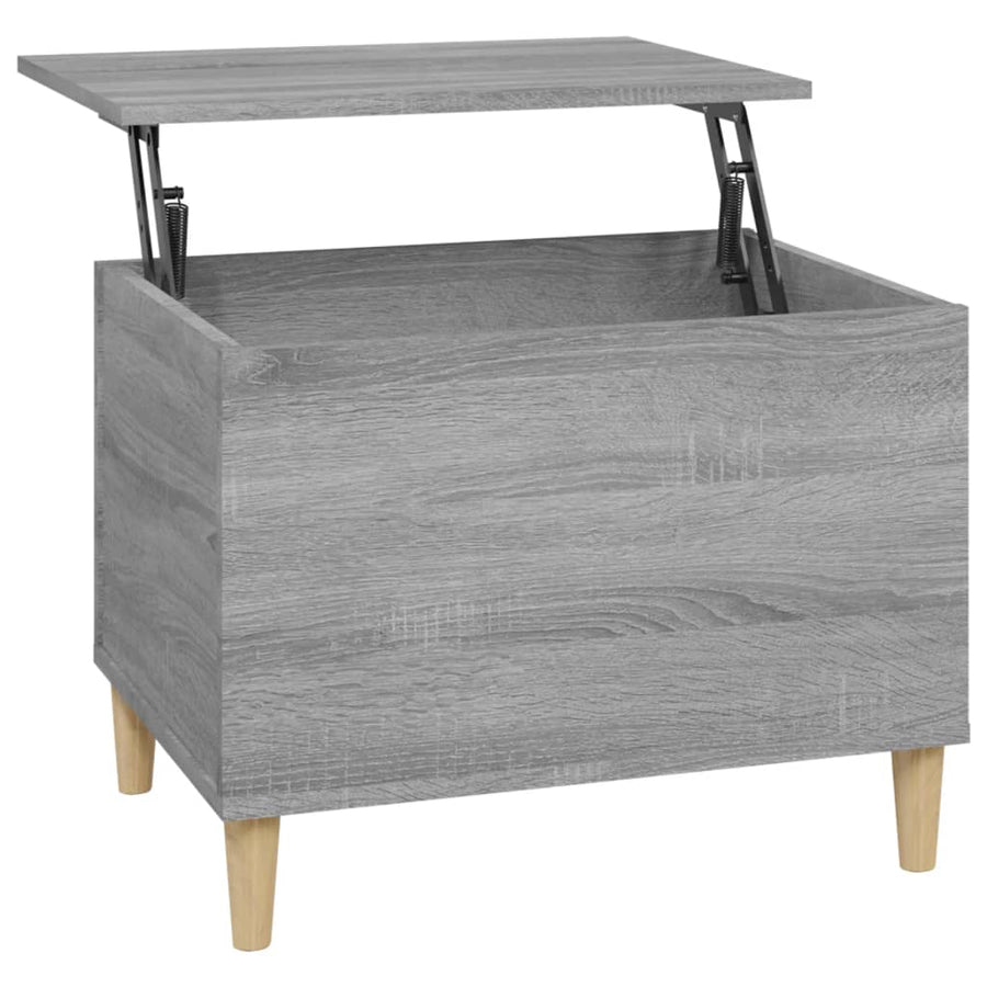 Salontafel 60X44,5X45 Cm Bewerkt Hout Grijs Sonoma Eikenkleurig