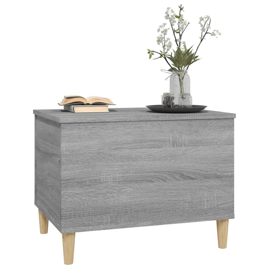 Salontafel 60X44,5X45 Cm Bewerkt Hout Grijs Sonoma Eikenkleurig