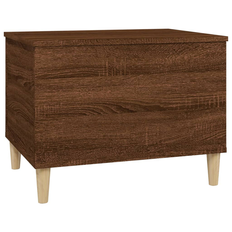 Salontafel 60X44,5X45 Cm Bewerkt Hout Bruin Eikenkleur