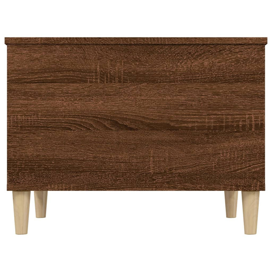 Salontafel 60X44,5X45 Cm Bewerkt Hout Bruin Eikenkleur