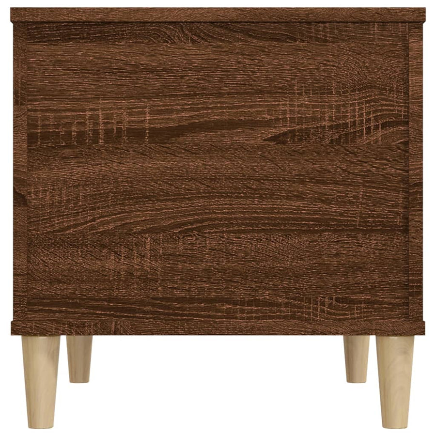 Salontafel 60X44,5X45 Cm Bewerkt Hout Bruin Eikenkleur