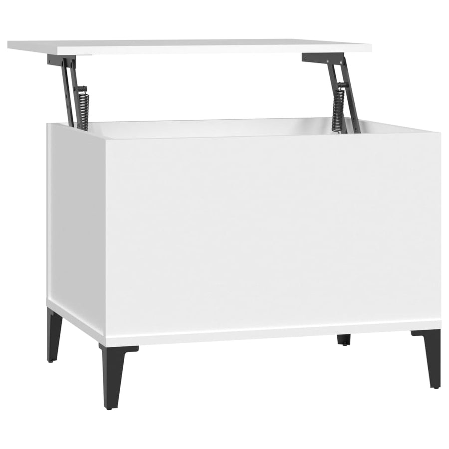 Salontafel 60X44,5X45 Cm Bewerkt Hout Wit