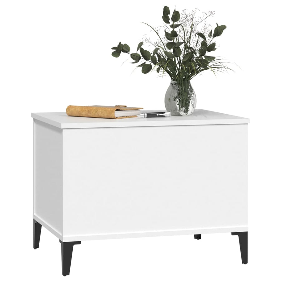 Salontafel 60X44,5X45 Cm Bewerkt Hout Wit
