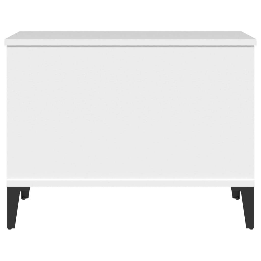 Salontafel 60X44,5X45 Cm Bewerkt Hout Wit