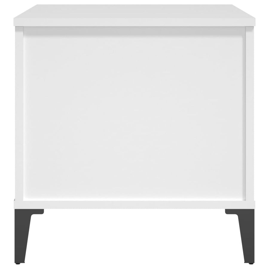 Salontafel 60X44,5X45 Cm Bewerkt Hout Wit