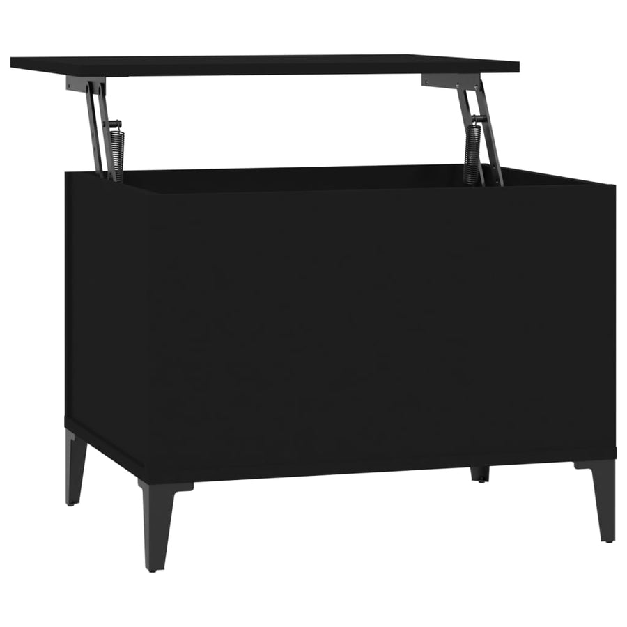 Salontafel 60X44,5X45 Cm Bewerkt Hout 60 x 44.5 x 45 cm Zwart