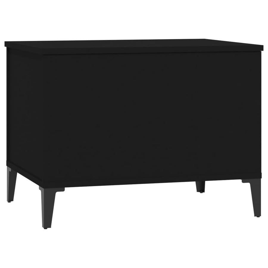 Salontafel 60X44,5X45 Cm Bewerkt Hout 60 x 44.5 x 45 cm Zwart