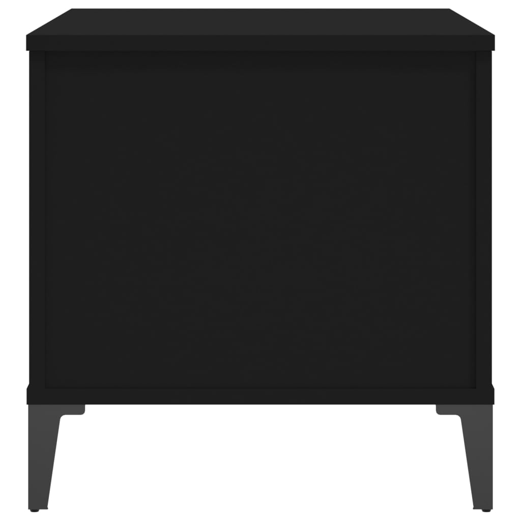 Salontafel 60X44,5X45 Cm Bewerkt Hout 60 x 44.5 x 45 cm Zwart