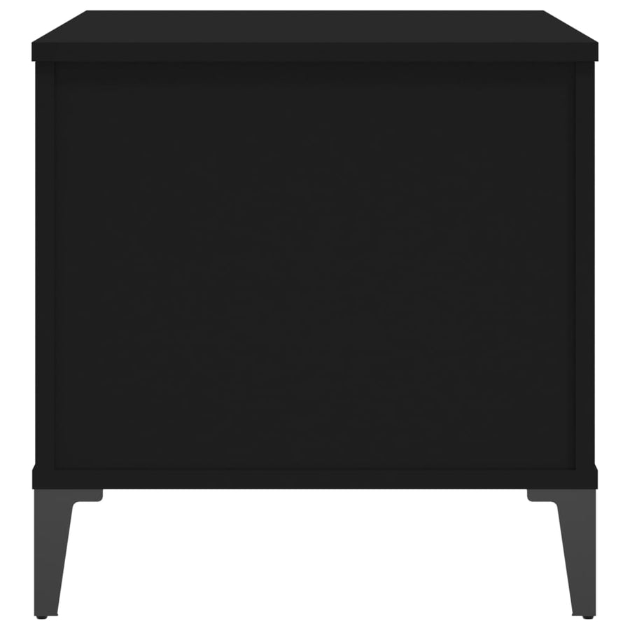 Salontafel 60X44,5X45 Cm Bewerkt Hout 60 x 44.5 x 45 cm Zwart