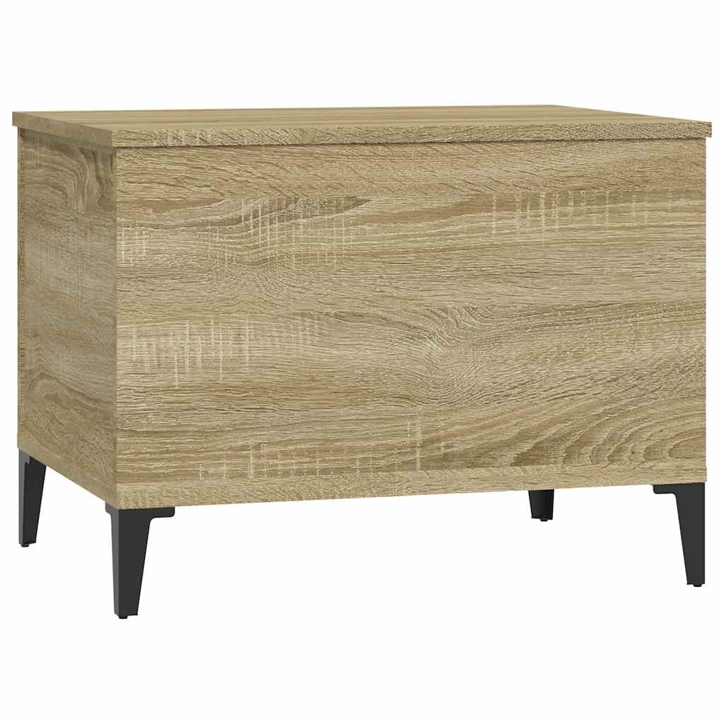 Salontafel 60X44,5X45 Cm Bewerkt Hout Kleurig 60 x 44.5 x 45 cm Sonoma eiken