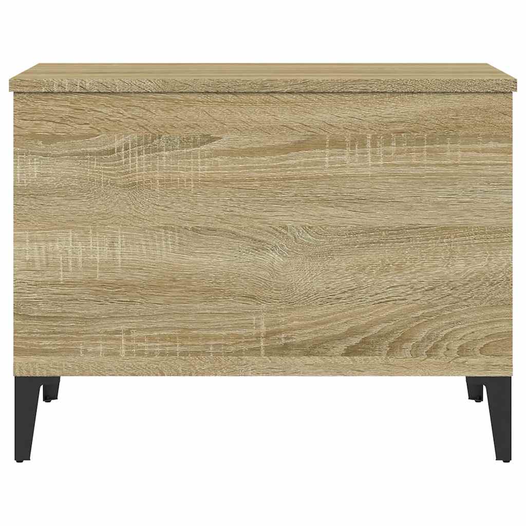 Salontafel 60X44,5X45 Cm Bewerkt Hout Kleurig 60 x 44.5 x 45 cm Sonoma eiken