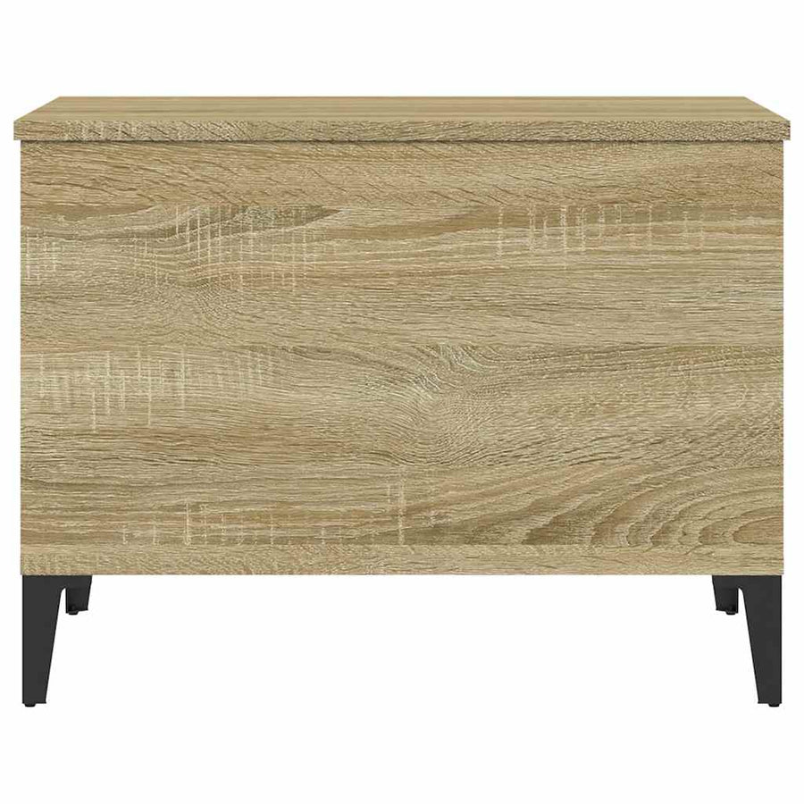 Salontafel 60X44,5X45 Cm Bewerkt Hout Kleurig 60 x 44.5 x 45 cm Sonoma eiken