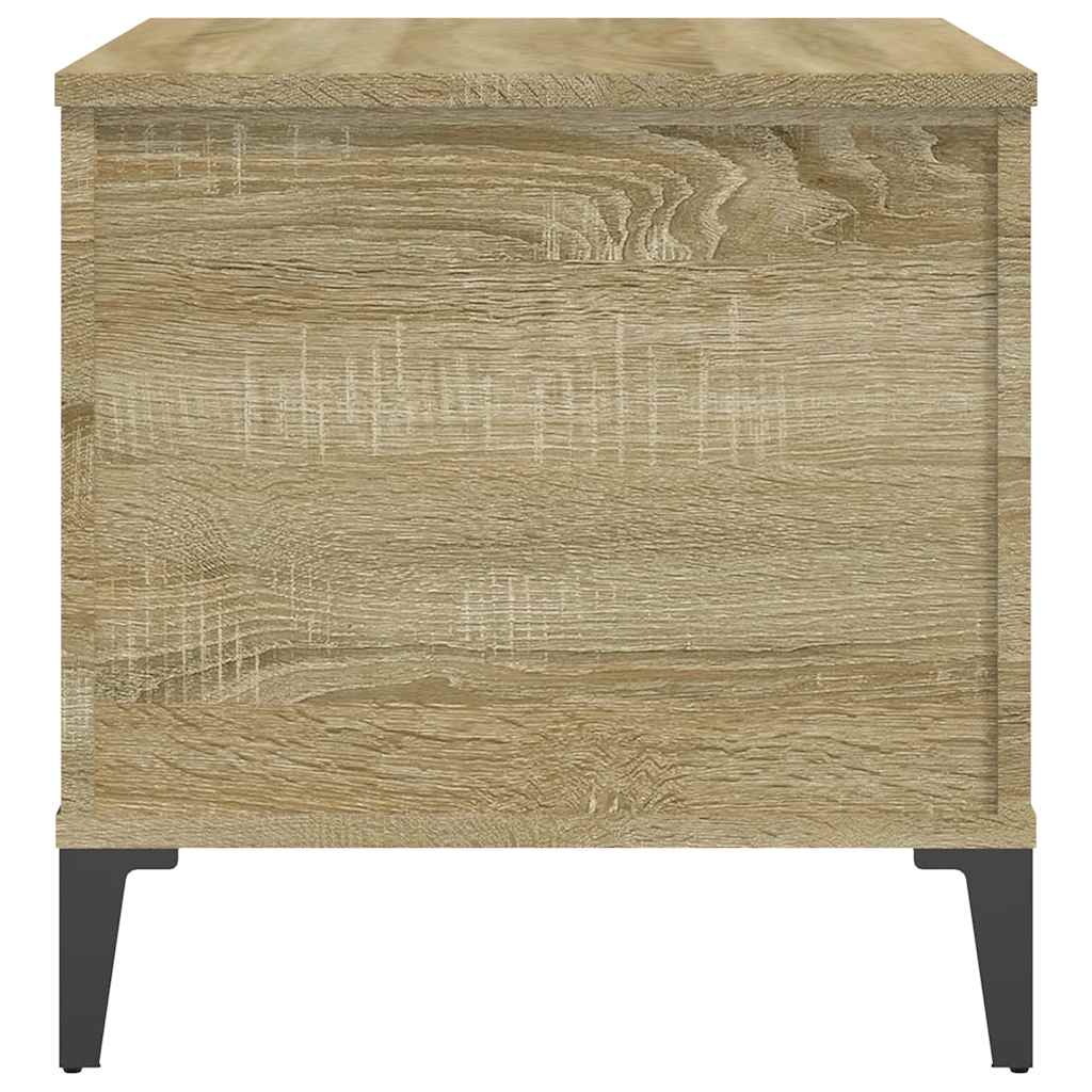 Salontafel 60X44,5X45 Cm Bewerkt Hout Kleurig 60 x 44.5 x 45 cm Sonoma eiken