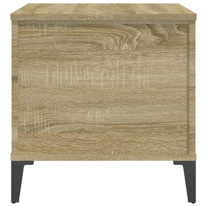 Salontafel 60X44,5X45 Cm Bewerkt Hout Kleurig 60 x 44.5 x 45 cm Sonoma eiken