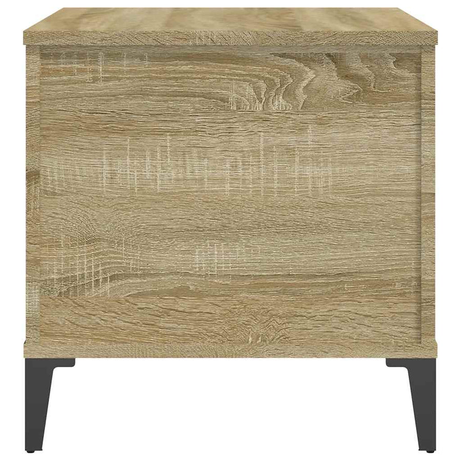Salontafel 60X44,5X45 Cm Bewerkt Hout Kleurig 60 x 44.5 x 45 cm Sonoma eiken